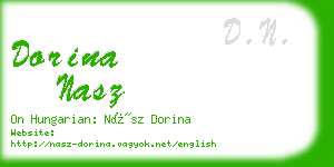 dorina nasz business card